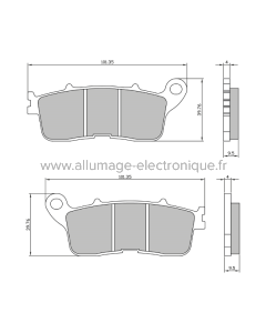 Sinter Pastillas Freno Sinterizadas Honda VFR 800