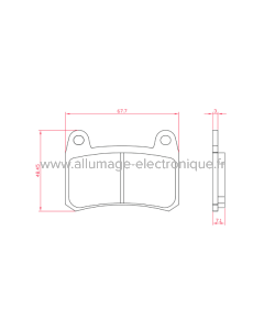Pastillas de freno orgánicas Benelli 302