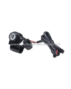 Toma USB doble universal para manillar