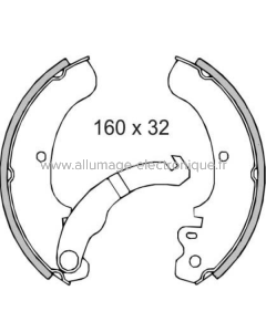Zapatas de freno traseras RMS Classic Piaggio Ape 50cc
