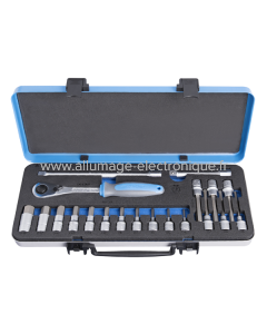 Juego de vasos de 1/2 en caja metálica - 190BIHX1P20