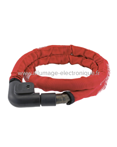 Candado cable reforzado PITONE Ø 22 - negro rojo