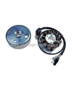 STK146 - Kit encendido + carga batería 100 watios con rotor externo para KTM 125, 200, 250 EXC, MXC, XC, XC-W (2002-2007) - 280, 380 SX (2002 - 2009)